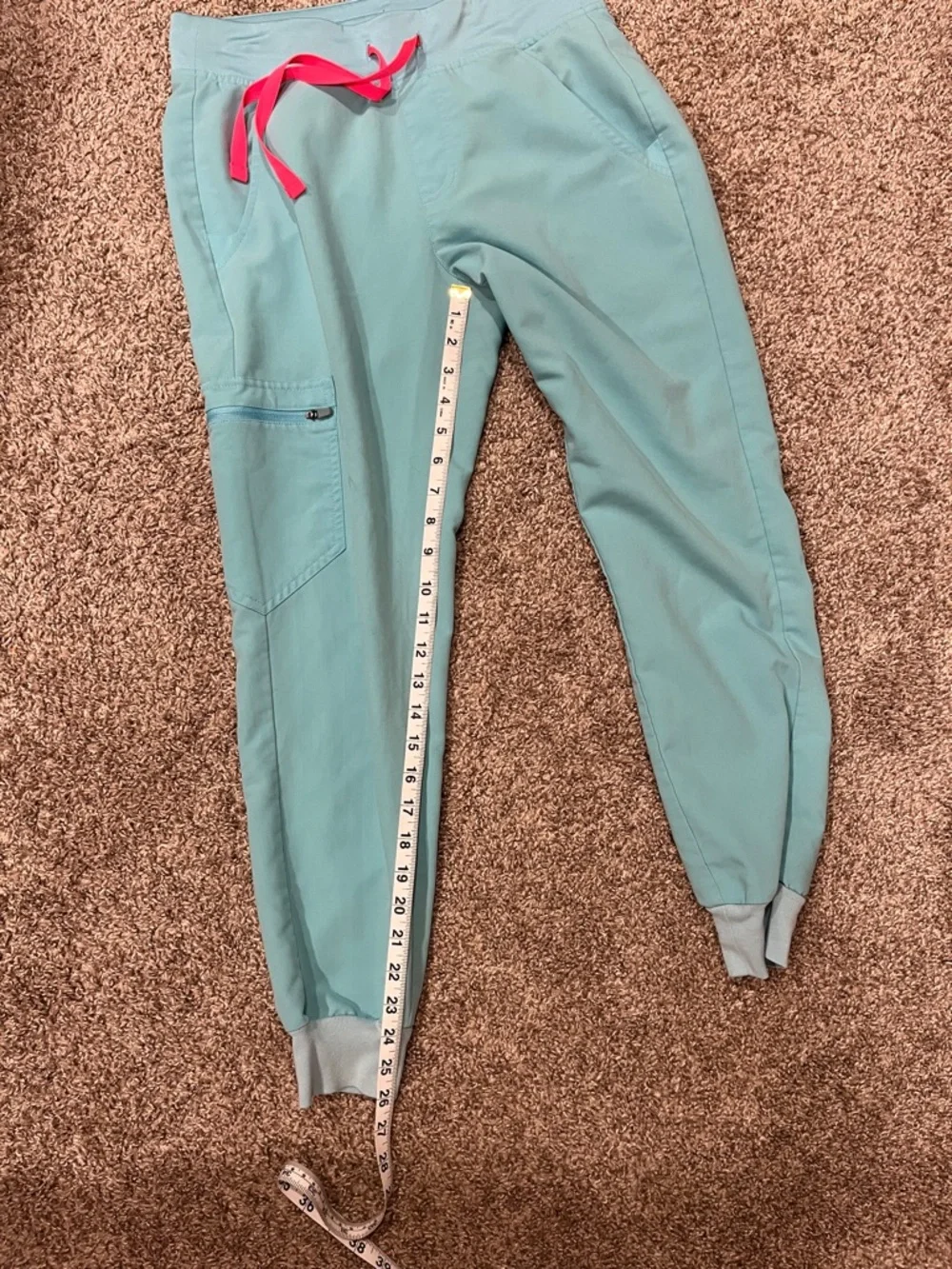Figs Zamora Jogger Scrub Pants in Neon Blue Color Size XS/P